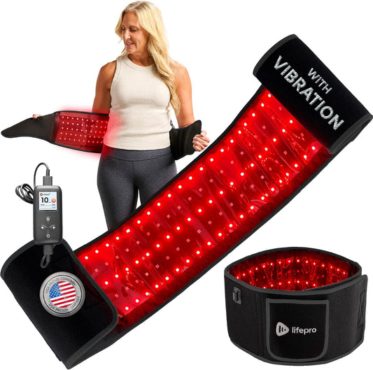 Red Light Therapy Belt – Infrared Red Light Therapy for Body, Back and Shoulder with Triple Chip Leds, Allevared Belt with 660Nm & 850Nm Wavelengths – for Daily Comfort & Wellness Support