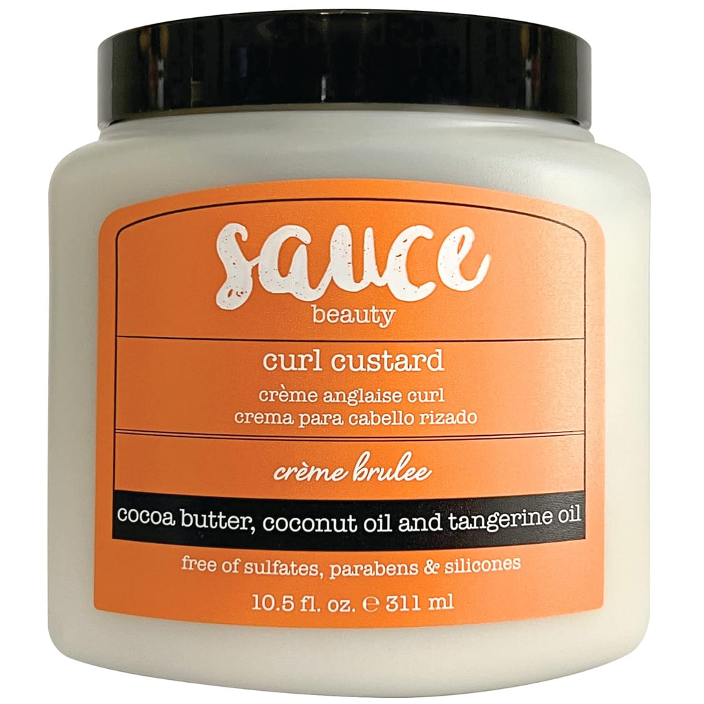 Honey Chia Smoothing Curl Mask & Crème Brulee Curling Custard - Curly Hair Mask & Curl-Defining Cream - Hydrating & Taming Products for Naturally Curly Hair