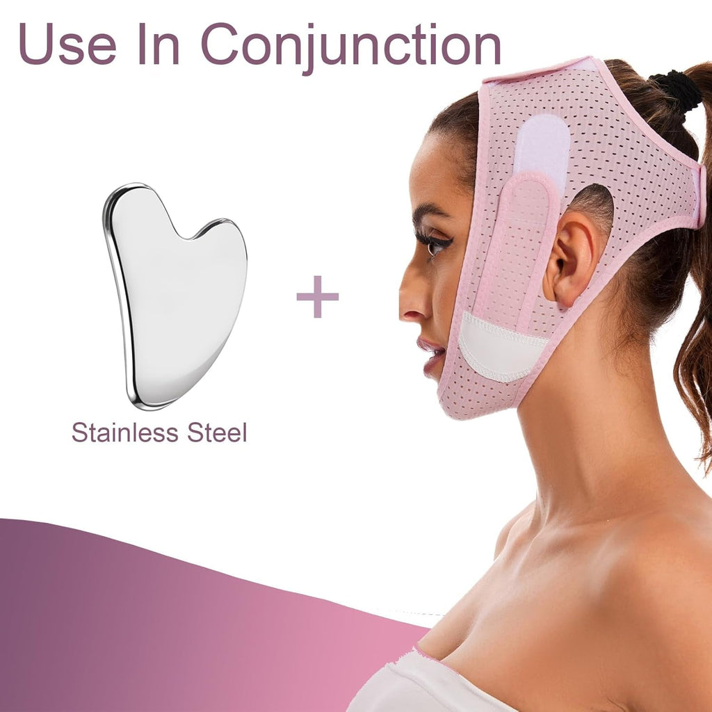 V Line Mask Chin Strap V Shaped Face Belt for Sleeping Jaw Exerciser for Women