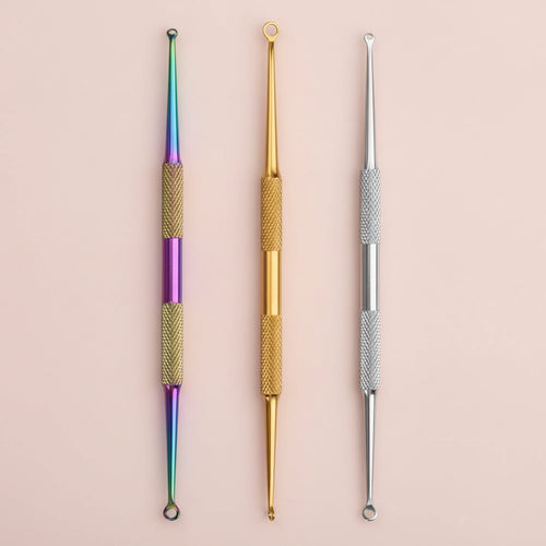 6Pcs Comedone Extractor Tool Stainless Steel Black Head Remover Pore Cleanser Hidden Beauty Needles Tools for Nose Face Blemish Whitehead Popping
