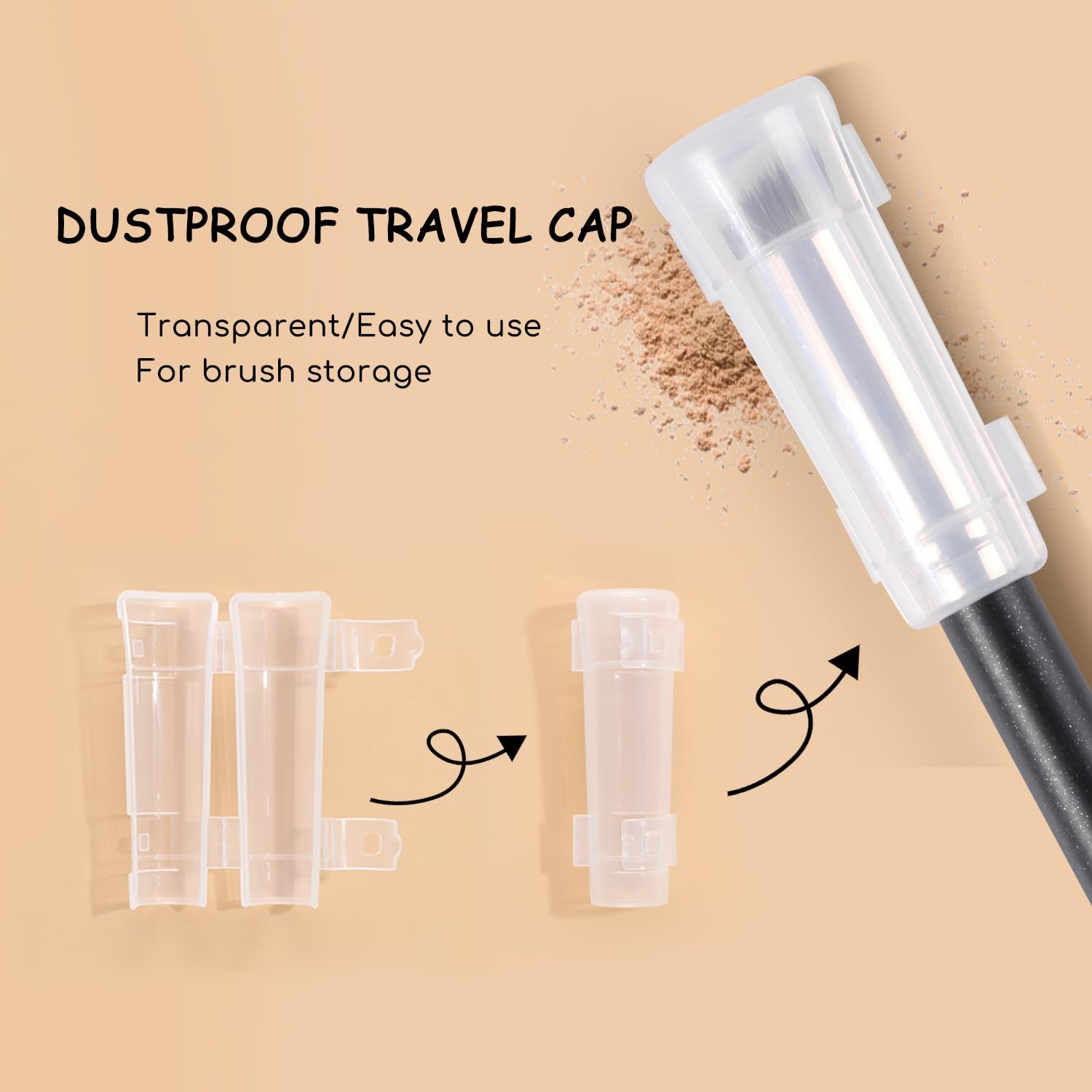 2-Piece Concealer Brush Set Slanted & Triangular Makeup Brushes for Concealing, Blending, and Contouring