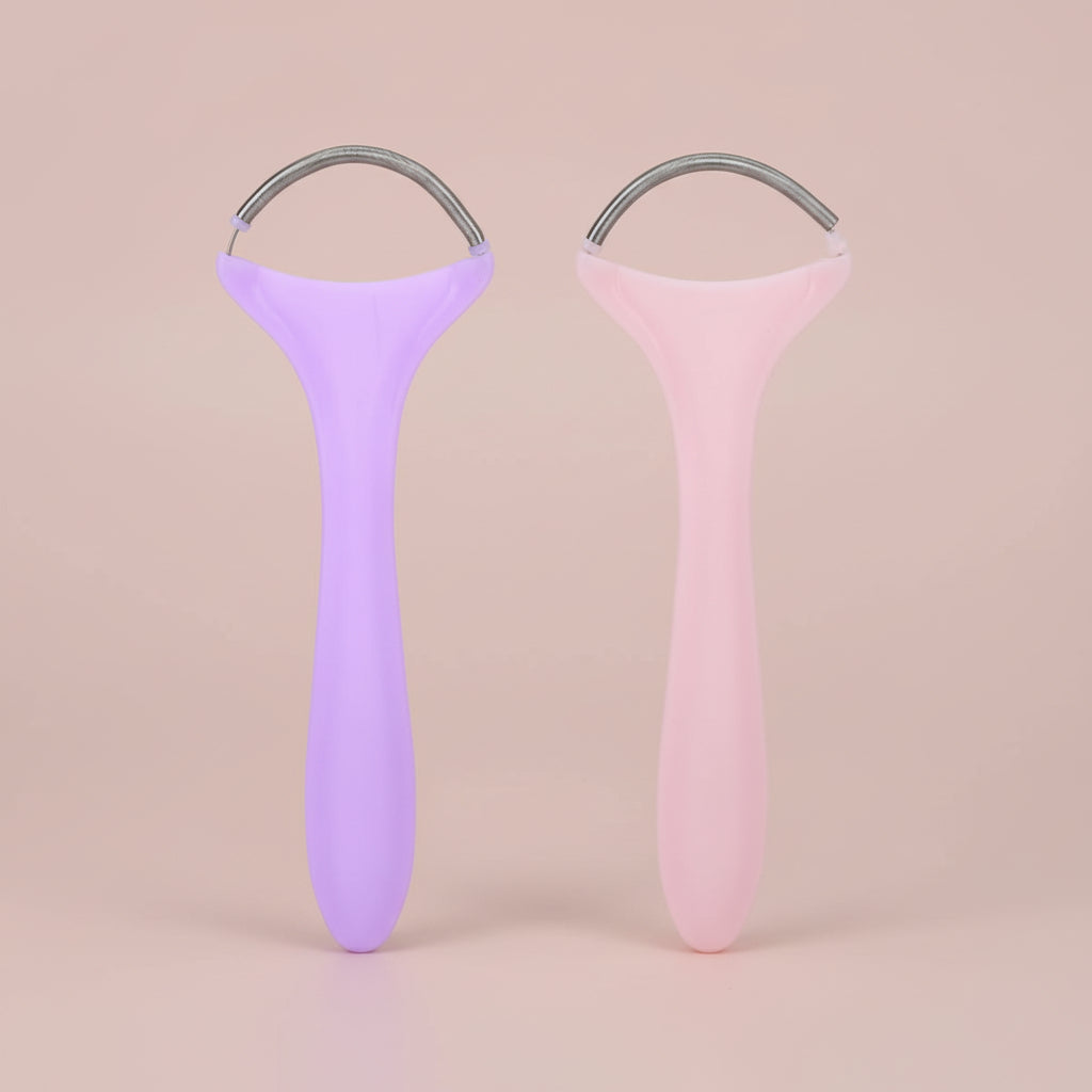 2Pcs Spring Facial Hair Remover, Women Portable Threading Face Epilator for Upper Lip Chin Cheeks Neck Mustache and Upper Lip Hair