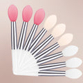 9PCS Reusable Lip Balm Applicator - Silicone Lipstick & Eyeshadow Brushes - Cream Lip Mask Beauty Tool Kit