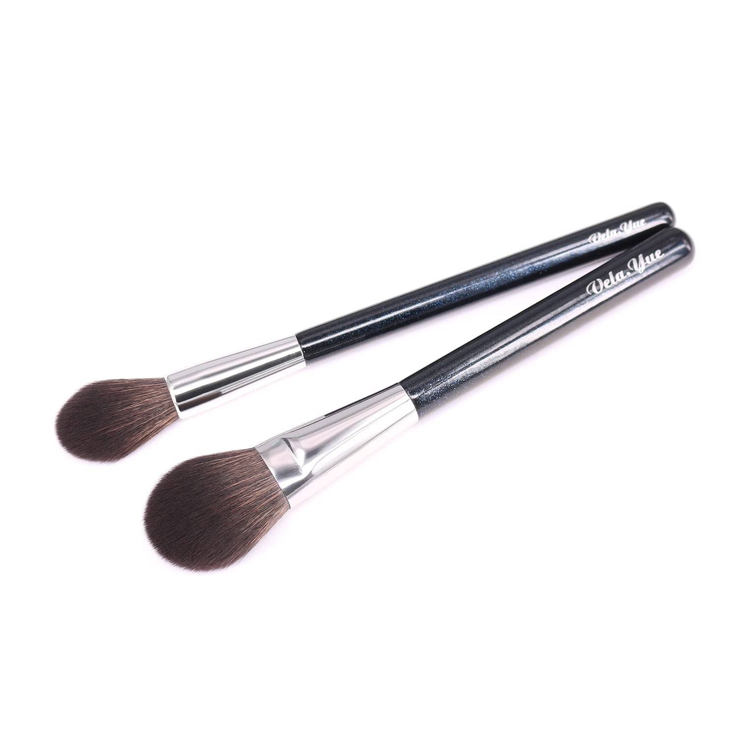Powder Brushes 2Pcs Precision Makeup Brushes Set for Face Powder Blusher Highlighters Luminizers Cosmetics Beauty Tools Kit