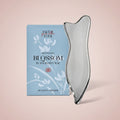 Stainless Steel Gua Sha Facial Tools - Acupressure & Gua Sha for Face Massage, Jawline Sculpting, Puffiness Reduction, Skin Care Tool (Silver)