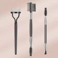 3 Pieces Set Eyebrow Brush Eyelash Separator Brow Comb & Lash Spoolie Professional Eye Makeup Tools, Black