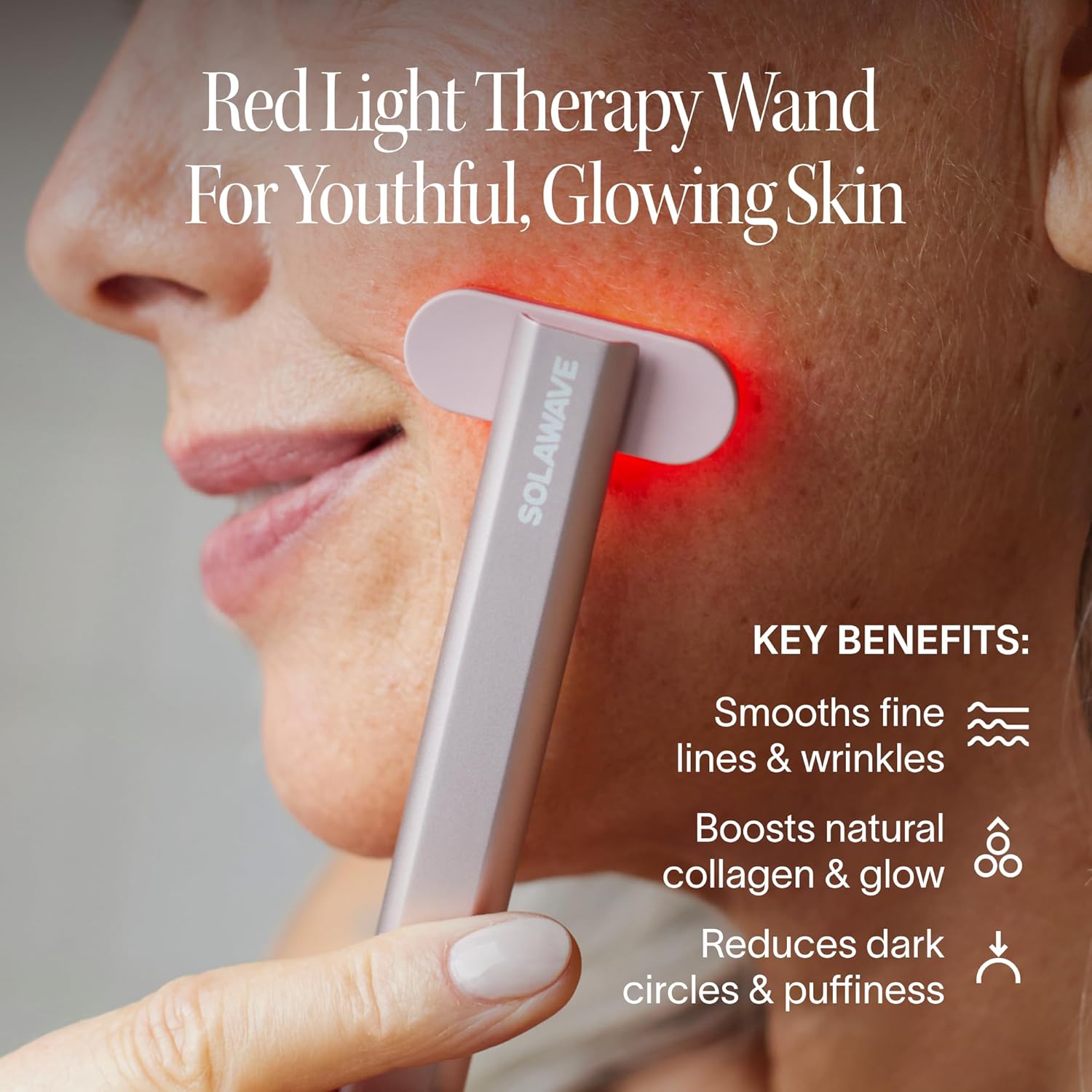 Transform Your Skincare Routine with the 4-In-1 Red Light Therapy Wand and Activating Serum – Achieve Youthful Radiance for Face & Neck!