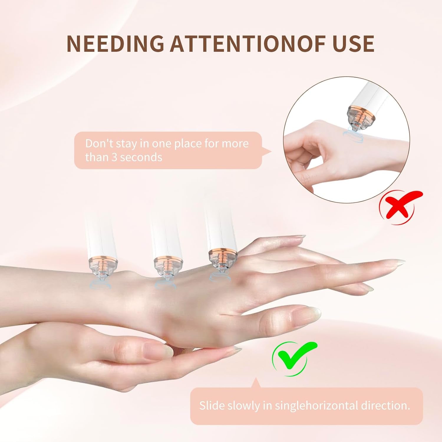 Blackhead Remover Pore Vacuum,Facial Pore Cleaner-6 Suction Power,3 Adjustable Suction Levels,Usb Rechargeable Blackhead Vacuum Kit Electric Acne Extractor Tool for Women & Men (White)