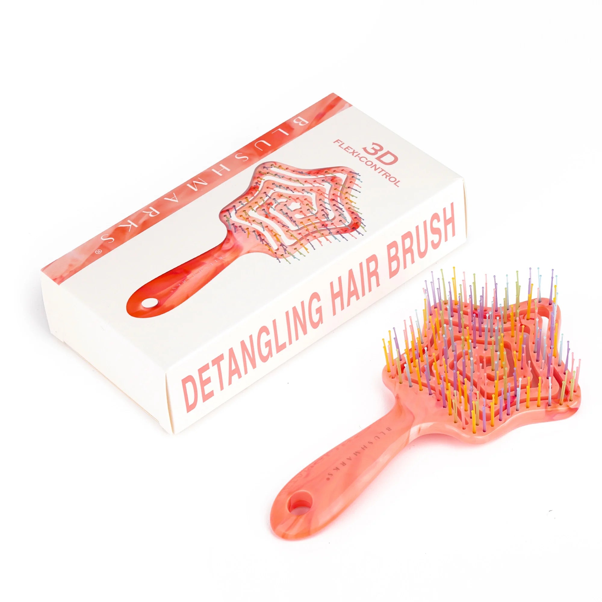 Blushmarks Detangling Wet Hair Brush, Double Bristles Vented Brush for All Hair Types, Idea Gift