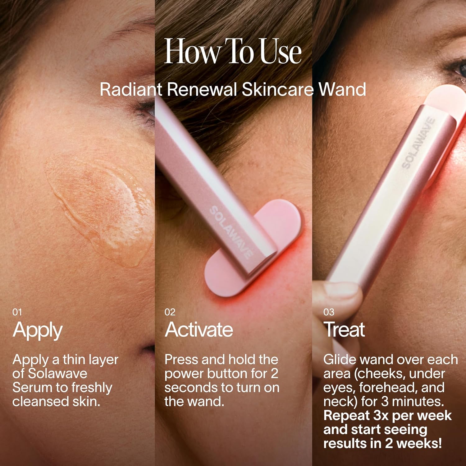 Transform Your Skincare Routine with the 4-In-1 Red Light Therapy Wand and Activating Serum – Achieve Youthful Radiance for Face & Neck!