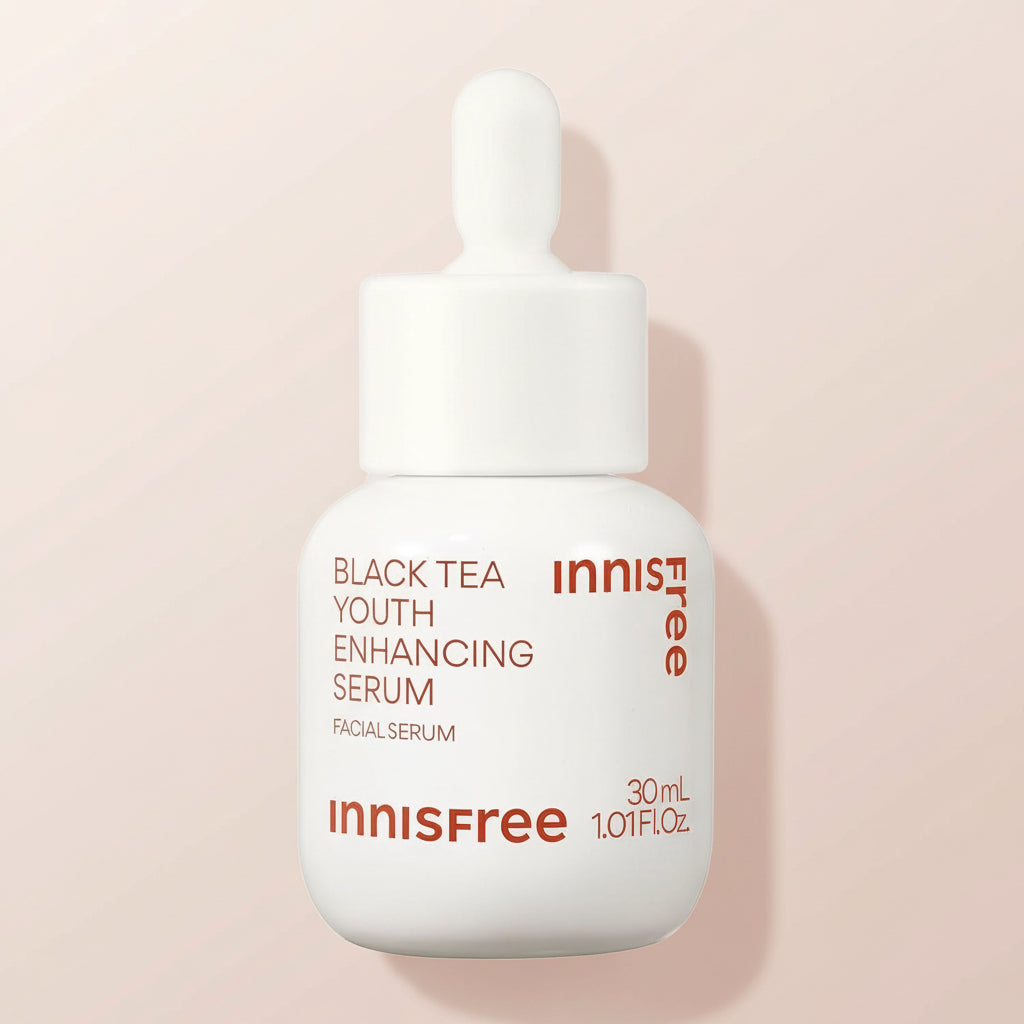 Innisfree Black Tea Youth Serum, Korean Anti-Aging Treatment with Niacinamide for Radiance, Firm Skin, Hydration, and Visible Skin Renewal