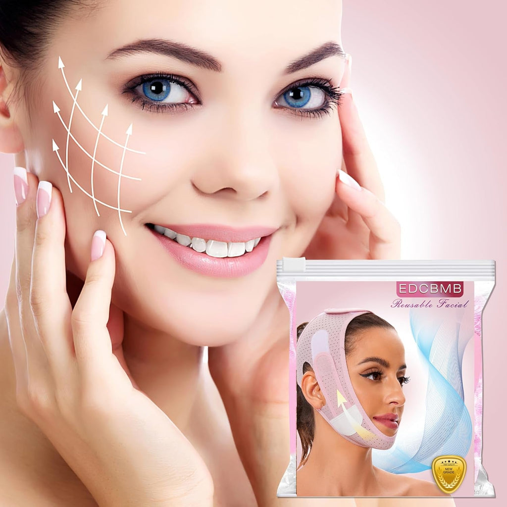 V Line Mask Chin Strap V Shaped Face Belt for Sleeping Jaw Exerciser for Women