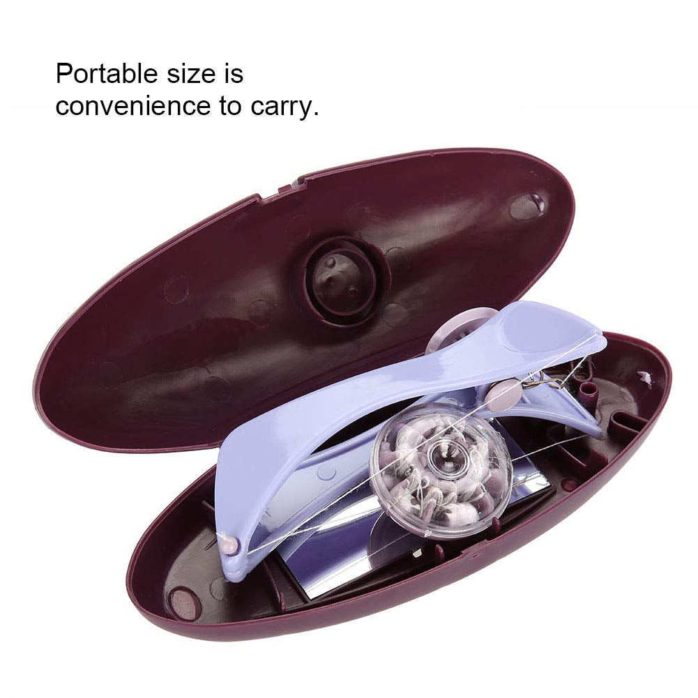 Facial Hair Removal for Women, Facial Neck Hair Removel Cotton Threading Epilator Hair Removing Tool with 10 Cotton Lines (Glasses Case)