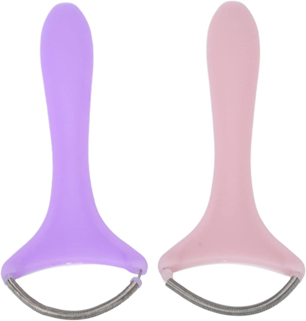 2Pcs Spring Facial Hair Remover, Women Portable Threading Face Epilator for Upper Lip Chin Cheeks Neck Mustache and Upper Lip Hair