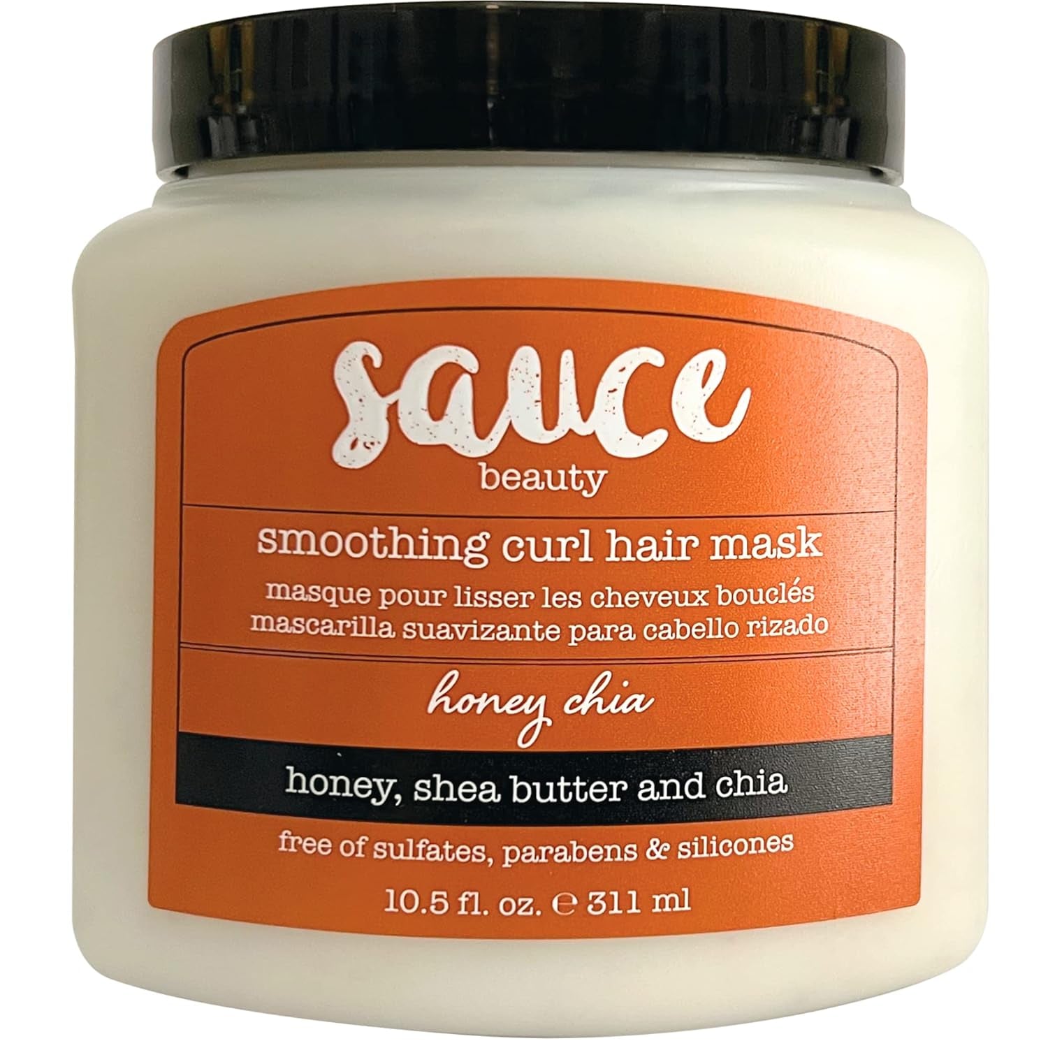Honey Chia Smoothing Curl Mask & Crème Brulee Curling Custard - Curly Hair Mask & Curl-Defining Cream - Hydrating & Taming Products for Naturally Curly Hair