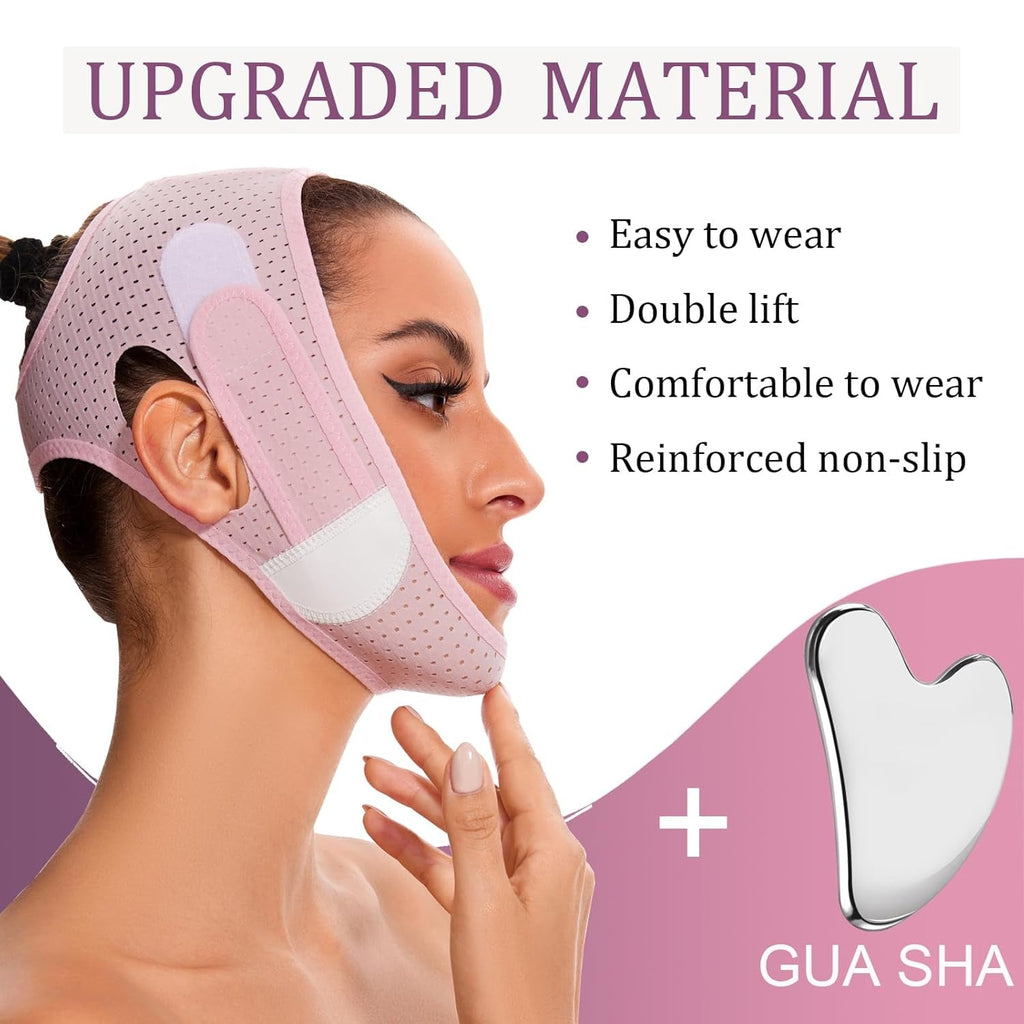 V Line Mask Chin Strap V Shaped Face Belt for Sleeping Jaw Exerciser for Women